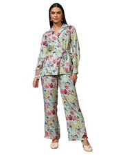 KOTTY Women's Two-Piece Co-ord Set-Stylish High-Waist Pants,Casual,Lounge  S...