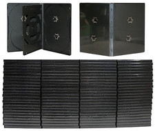 100 Pack Standard Black DVD 5 Disc 14mm Premium Replacement Cases