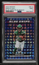2022 Panini Mosaic Chips Blue Prizm 8/99 Breece Hall #BC-12 PSA 9 MINT 8uc