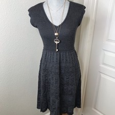 Nine West Women’s Knitted Pullover Sweater Dress Sleevless Midi Size Small