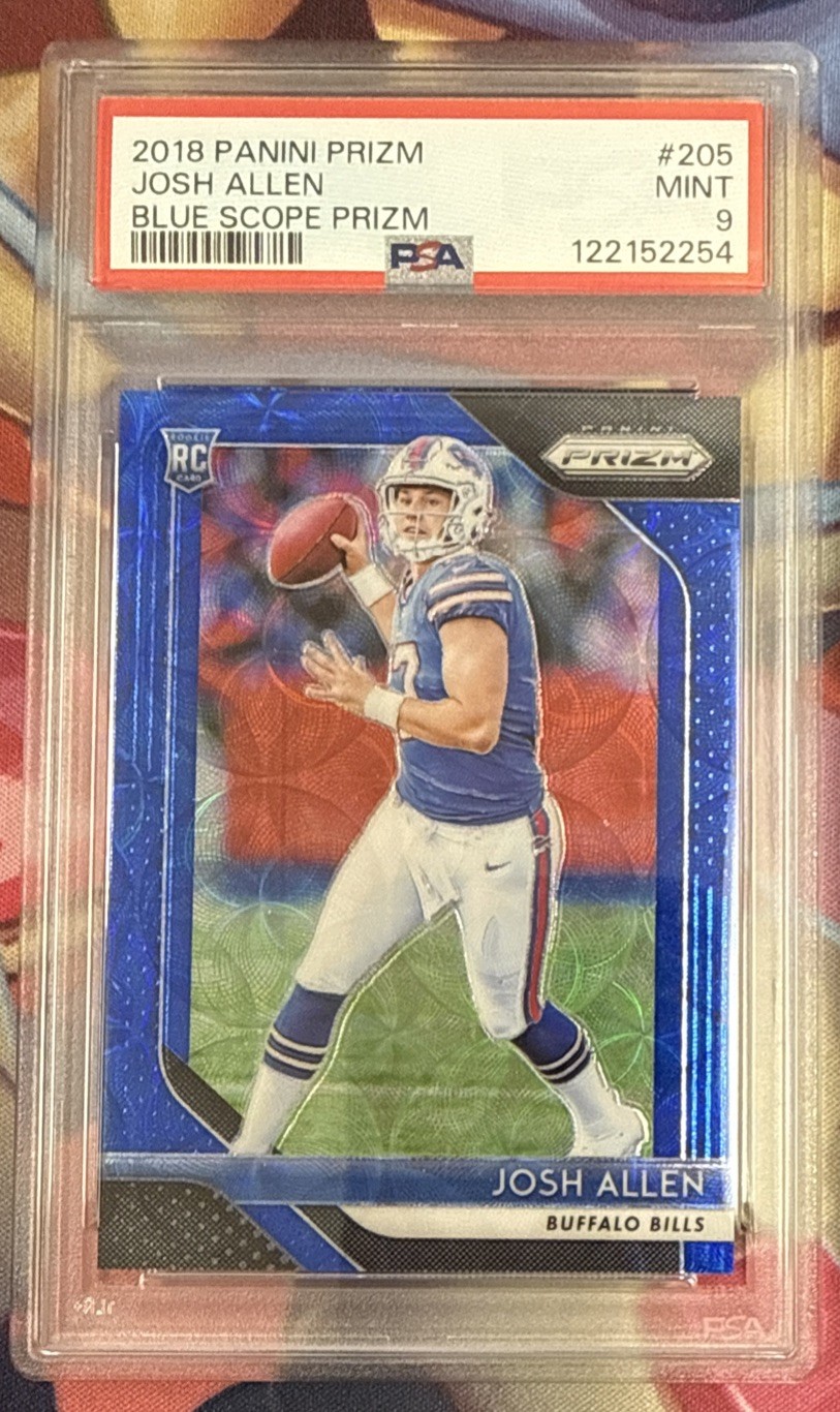 2018 Prizm Josh Allen Blue Scope /99 PSA 9 Bills Rookie #205