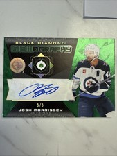 JOSH MORRISSEY 2025-26 Black Diamond /5 AUTO GEMOGRAPHY #5/5 *FINAL PRINT!!*