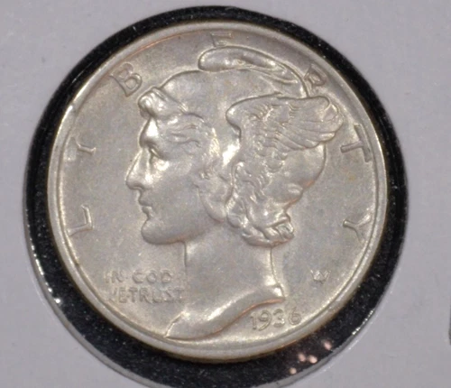 1936-P MERCURY DIME AU  LOT 35