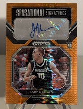 Joey Hauser 2023 Panini Prizm Draft Orange Sensational Signatures /49 SS-JHS