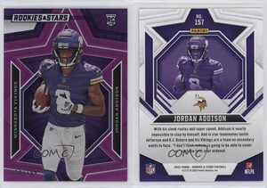 2023 Panini Rookies & Stars Rookies Purple /199 Jordan Addison #157 RC