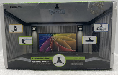 QualGear PRB-717-WHT Universal Ceiling Mount Projector Accessory *NEW*