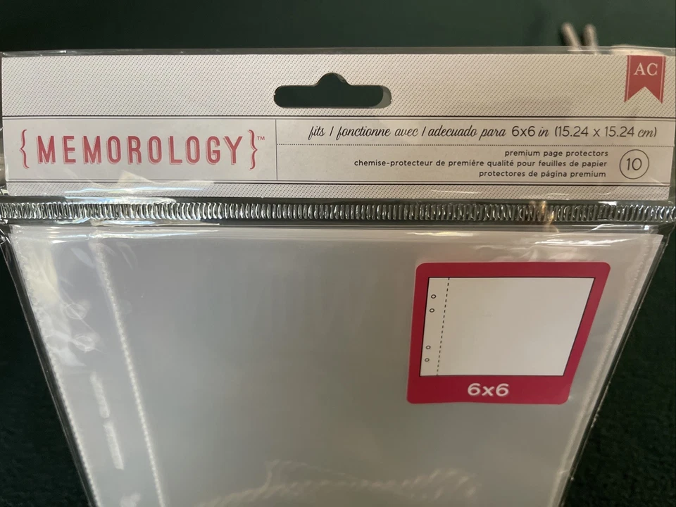 Memorology 6” X 6” Premium Page Protectors - 10 Count - American Crafts #76723 - Image 2 of 4