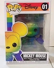 Mickey Mouse Rainbow Pride Funko Pop Vinyl Figure 01 Walt Disney With Protector