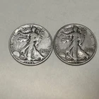 2x 1942 Walking Liberty Half dollars. Silver!