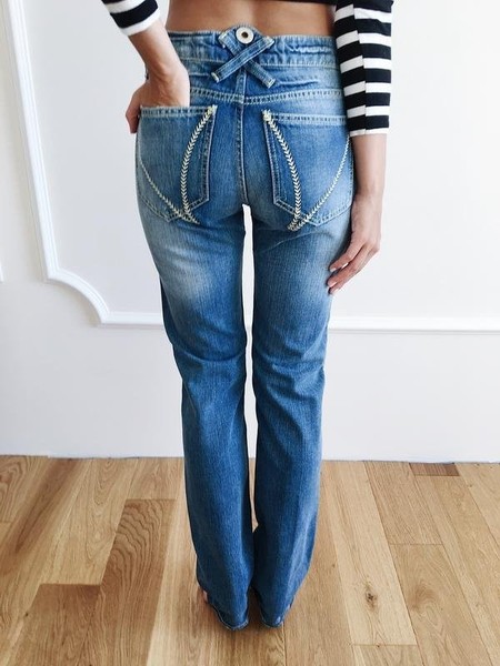 Women Frankie Morello Jeans Navy 26 / S #40ST