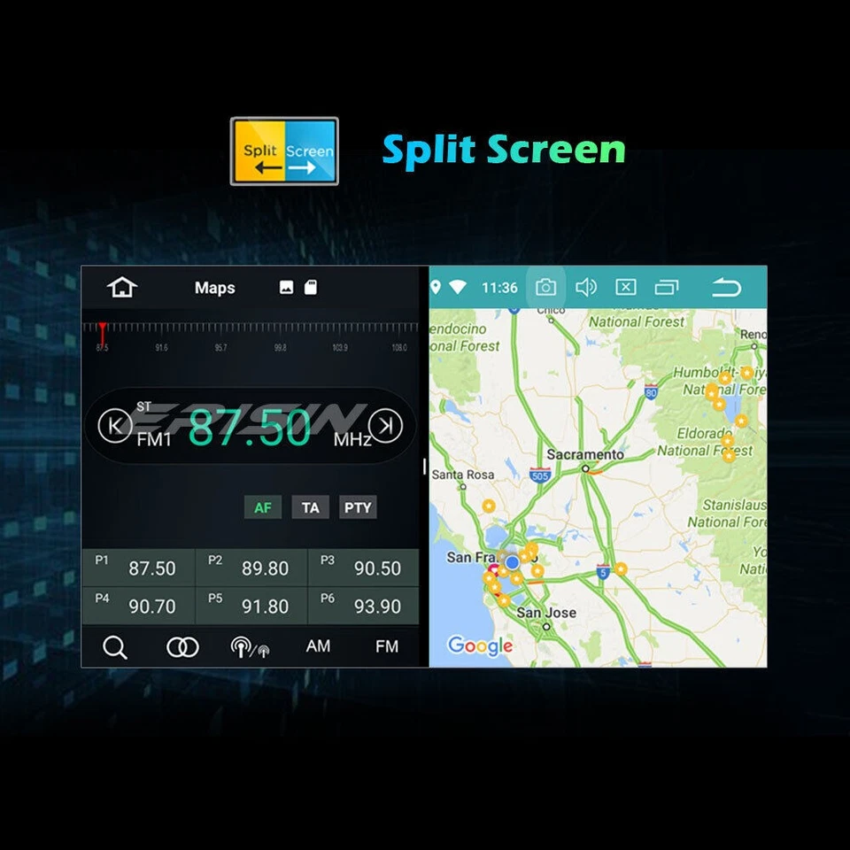 8-Kern 9" Android 9 Autoradio Navi Für VW Golf Polo Caddy Skoda Passat 4GB+32GB - Bild 4 von 4