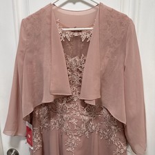 JJ  s House Beautiful Women  s New Dusty Rose Dress Size 12 Bust 38  Waist 31  