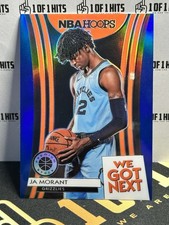 2019-20 NBA Hoops Premium Stock JA MORANT Rookie Blue Prizm We Got Next #19 RC
