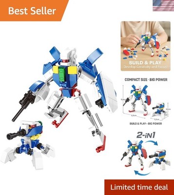 185 PCS Mech Model Robot Kit with Transforming Features for Teens & Adults