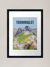 COL DU TOURMALET Gerahmter Kunstdruck Gerahmtes Wandbild Poster Leinwanddruck Bild