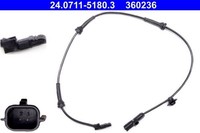 Sensor Raddrehzahl Vorne Ate 240711 51803 FÜR Renault Raddrehzahlsensor