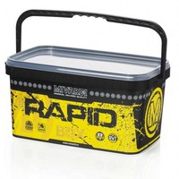Mivardi 5,8L Square Bait Bucket Eimer Futtereimer Mit Deckel (23,5X17X17,5Cm)