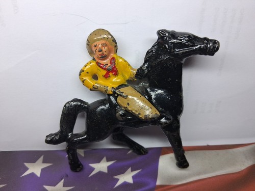 Grey Iron Early Mounted Cowboy