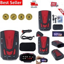 360 Radar Detector with Voice Alerts - Ensures Safe Driving Experience