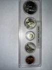 1958 D Mint 90% Silver Franklin And Half Dollar Quarter And Dime Wheat Pennies