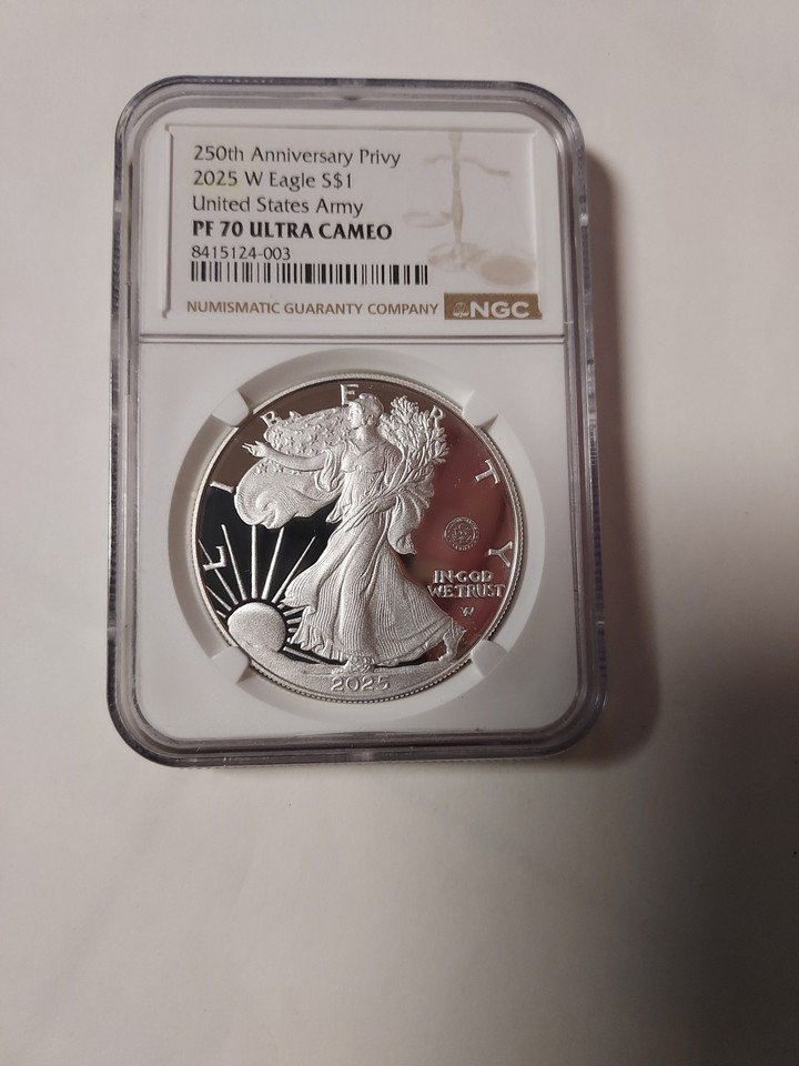 2025 W ASE 250th Anniversary Army Privy Mark NGC PF70 ULTRACAMEO W/OGP ...