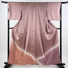 Pink Silk M Size Treasure Embroidery Japanese Kimono Preloved 1605cm Length