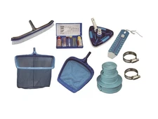 Deluxe Swimming Pool Maintenance Kit, Pool Accessories Cleaner Set, Weighted ...