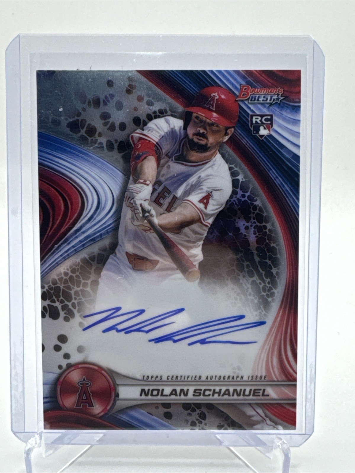 2024 Topps Bowman's Best NOLAN SCHANUEL Rookie Refractor AUTO #B24-NS RC