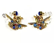 Pokemon Center Latios Earrings Blue Stone Non-Metal Accessory 1in Cute
