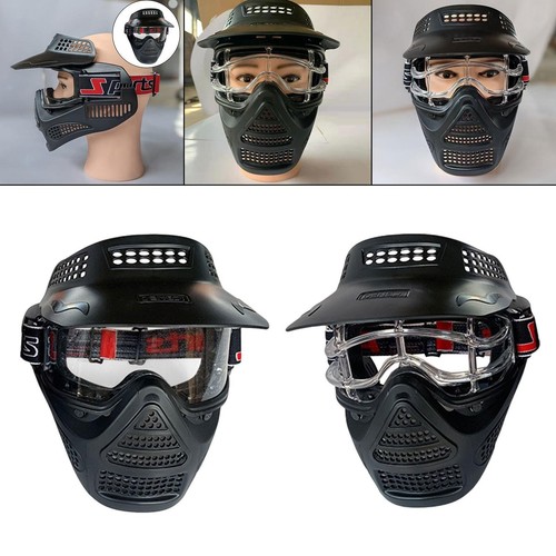 LE NOIR - 52-60 cm - casque de protection tactique pour jeu Paintball