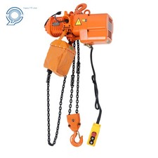 1.5m/5ft Wired Remote Control Electric Chain Hoist 1T/2200lbs G80 Chain 750W