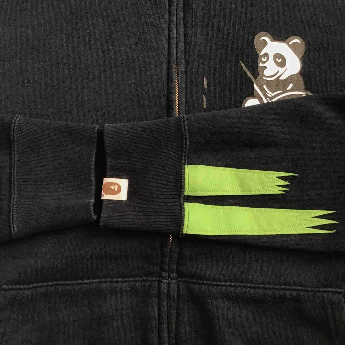 A BATHING APE (BAPE) Felpa con cappuccio Panda taglia M blu navy Panda full zip felpa con cappuccio una scimmia da bagno BAPE Ape vape