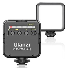 ULANZI VL49 LED Camera Video Light, Rechargeable, Built-in 2000mAh Battery NEW