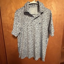 Under Armour The Playoff Polo Men's S White/Blue Short Sleeve all over print