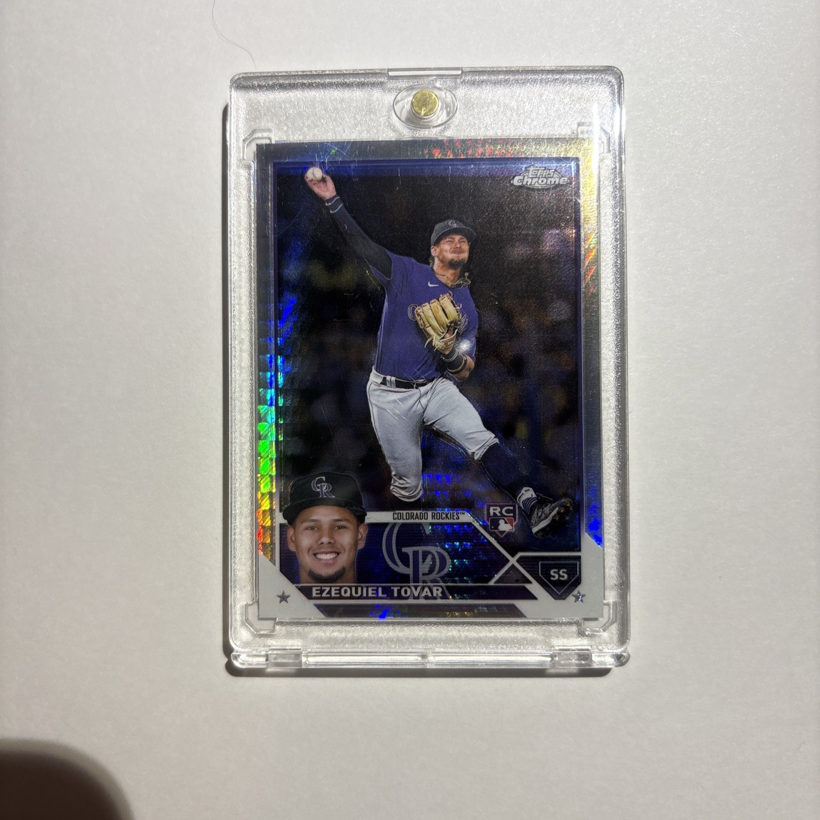 2023 Topps Chrome Ezequiel Tovar #106 Prism Refractor (RC)