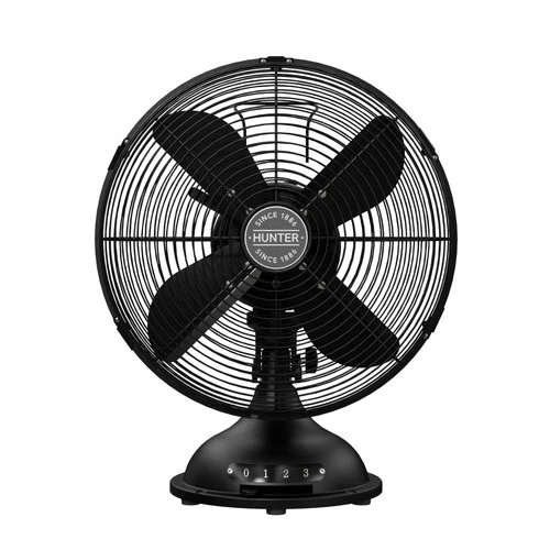 Hunter Classic  Portable Desk Fan 16 inch with 3 speeds, Metal, Vintage - Picture 1 of 3