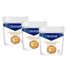 Clearasil Acne Treatment Facial Cleansing Pads, 3 Count Pack of 1 , White