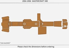 2006 Mastercraft X80  Swim Platform Cockpit Boat EVA Pads Faux Teak Flooring Mat