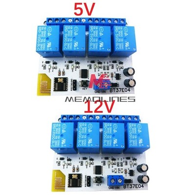 4 Channel BT37E04   BLE Relay Switch Module DC 5V 12V For IOS Android *lm