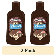 2 Pack Smucker's Magic Shell Chocolate Topping 7.25 oz Ice Cream Dessert Sauce