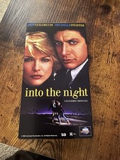 Into the Night VHS 1985 MCA Universal Goldblum Pfeiffer Romance Thriller