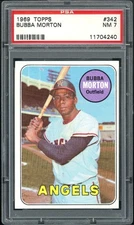 1969 Topps Bubba Morton PSA 7 California Angels #342