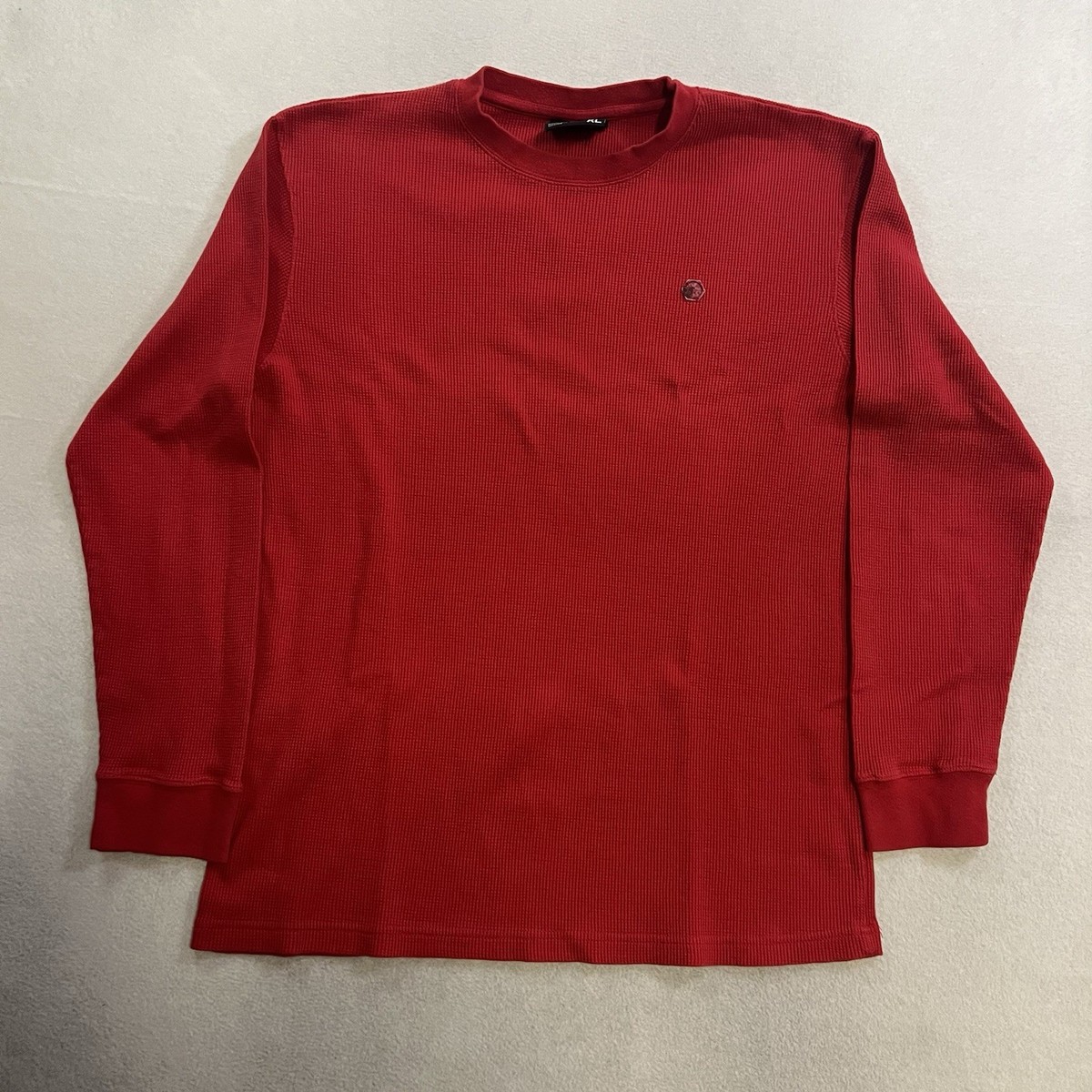 p*t様 southPole 90s 赤タブ　sk8 swag 極太 Vintage Southpole Thermal Shirt Mens XL Red Long Sleeve Waffle