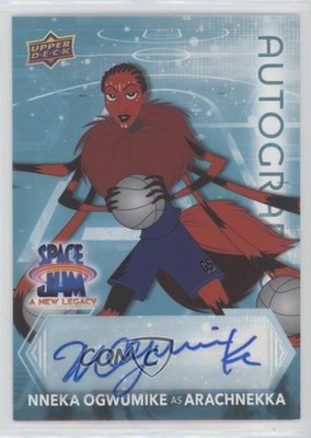 2021 Space Jam A New Legacy Teal Nneka Ogwumike as Arachnneka #S-OG2 Auto g0d