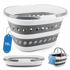 Laundry Basket Collapsible, 16L Small Clothes Hamper Pop-Up Laundry Baskets w...