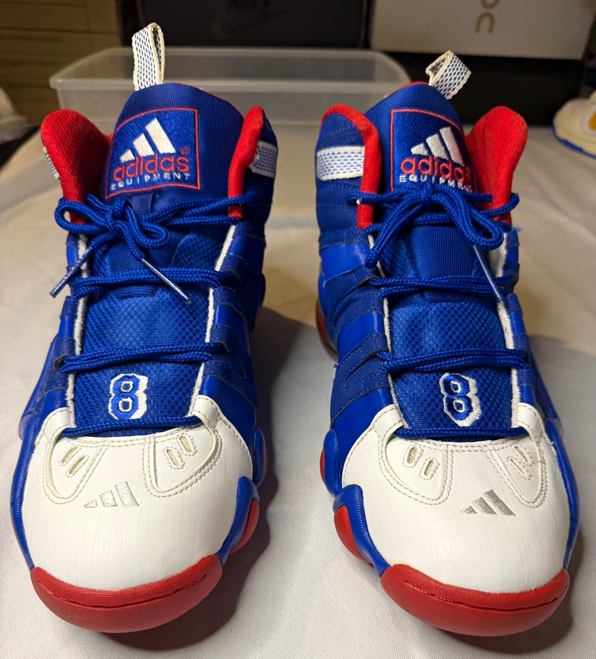 🏀2011 adidas Crazy 8 G23686 Kobe Bryant Blue White Red Size 13 Rare Vintage🏀