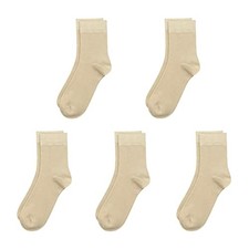 Kids Viscose Bamboo School Socks Soft flate Seam Color Anti Odor Thin