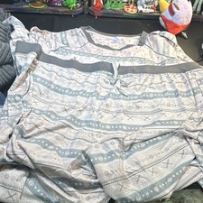 Secret Treasures 3X Women's Pajama Set Fair Isle Snowflake Gray White