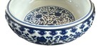 Antique Chinese Blue + White Hand Painted Bowl - Signed — photo 3