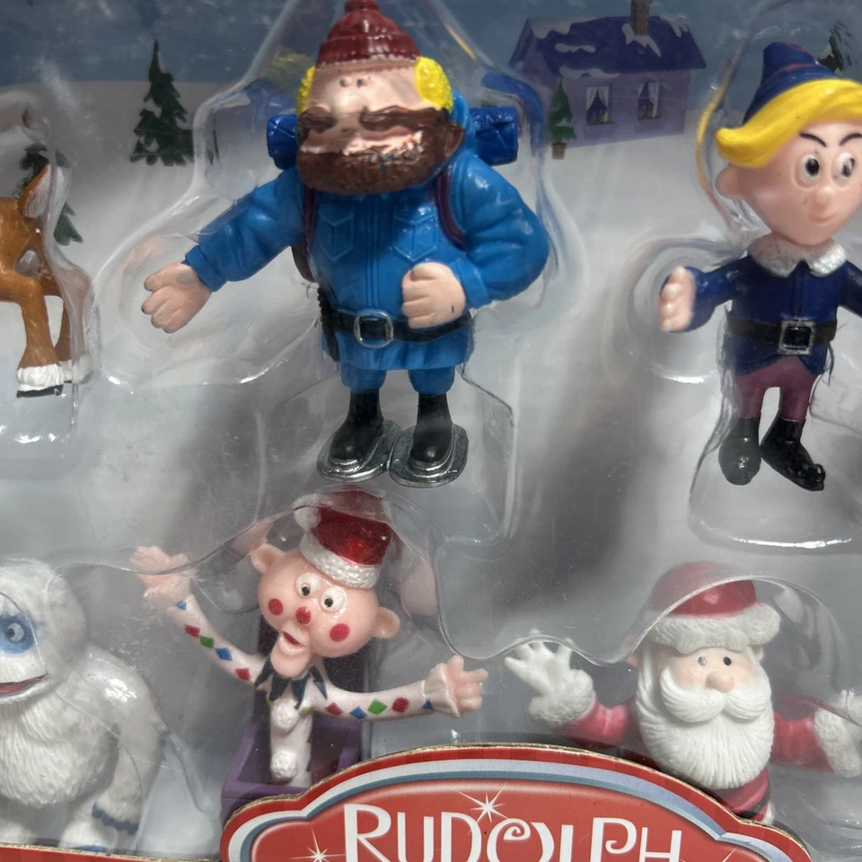 Juego de 8 figuras de Rudolph el reno nariz roja juguetes inadaptados personajes - 2018 Foto 3 de 4
